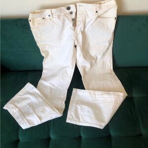 Burberry Stylish off White Pants ( blackScuffs)